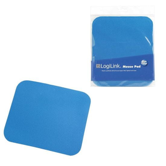 LogiLink Podloga za miško EVA pena + Nylon prevleka, modra, 250 x 220 x 3mm (ID0097)