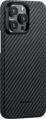 Pitaka MagEZ 4 1500D case, black/grey twill - iPhone 15 Pro