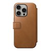 Modern Leather Folio, english tan - iPhone 15 Pro