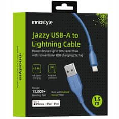 Innostyle Innostyle Jazzy Usb Lightning Mfi Kabel Za Hitro Polnjenje Za Iphone Kevlar 2M Modra