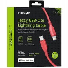 Innostyle Innostyle Jazzy Usb-C Lightning Mfi Kabel Za Hitro Polnjenje Za Iphone Kevlar 1M Rdeča