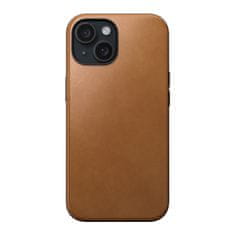 Nomad Modern Leather Case, english tan - iPhone 15