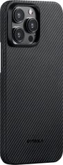 Pitaka MagEZ 4 600D case, black/grey twill - iPhone 15 Pro