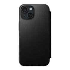 Nomad Modern Leather Folio, black - iPhone 15