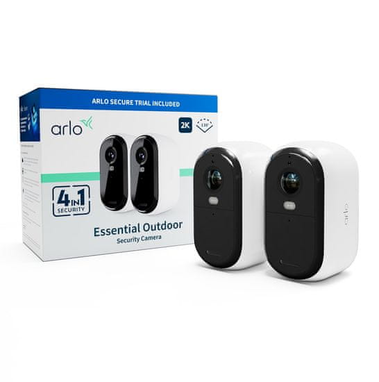 Arlo Essential (Gen.2) VMC3250-100EUS set dveh 2K zunanjih IP kamer