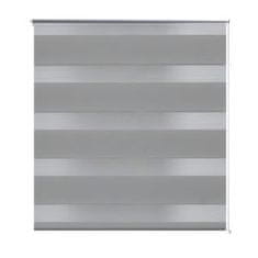 Vidaxl Črtasti Zebra Rolo / Senčilo velikost 50 x 100 cm Siva barva