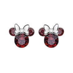 Disney Bleščeči srebrni uhani Minnie Mouse ES00028SJANL.CS