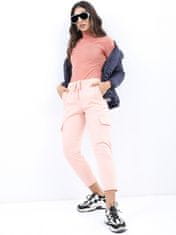 PANTONECLO Ženski pulover z visokim ovratnikom, Rožna zora, XL