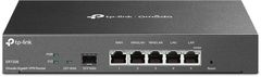 TP-Link "SafeStream Gigabit Multi-WAN VPN Router Priključki: 1× gigabitna vrata WAN SFP, 1× gigabitna vrata WAN RJ45, 2× gigabitna vrata W