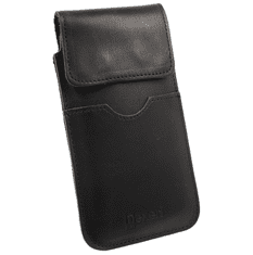 Nexeri Usnjeni pasni ovratnik Vertikalno odpiranje denarnice Nexeri Flap Leather SAMSUNG GALAXY S20 ULTRA / S21 ULTRA / OPPO A98 5G / REDMI 12 black