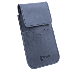 Nexeri Usnjeni pasni ovratnik Vertikalno odpiranje denarnice Nexeri Flap Leather SAMSUNG GALAXY S20 ULTRA / S21 ULTRA / OPPO A98 5G / REDMI 12 mornarsko modra