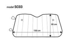 AMIO Pokrivalo za okno 150x80cm proti soncu amio-01533