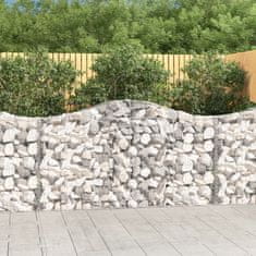 Vidaxl Obokane gabion košare 13kosov 200x30x100/120cm pocinkano železo