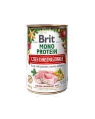 Brit Brit Mono Protein Božična večerja 400 g v konzervi za pse