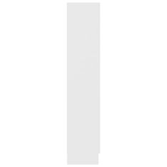 Vidaxl Vitrina bela 82,5x30,5x150 cm iverna plošča
