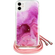 Nemo IPHONE 11 PRO Rope Glitter Case roza