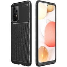 Nemo SAMSUNG GALAXY A72 5G Oklepni etui Odporen na udarce Carbon Fiber črn