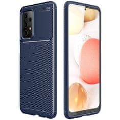 Nemo SAMSUNG GALAXY A72 5G Oklepni etui Odporen na udarce Carbon Fiber blue