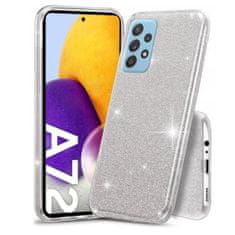 Nexeri Ohišje SAMSUNG GALAXY A72 Glitter Silver