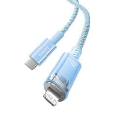 BASEUS Kabel za hitro polnjenje Baseus USB-C na Lightning Explorer Series 1m, 20W (moder)