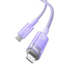 BASEUS Kabel za hitro polnjenje Baseus USB-C na Lightning Explorer Series 2m, 20W (vijolična)