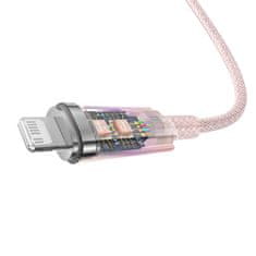 BASEUS Kabel za hitro polnjenje Baseus USB-A z Lightning Explorer Series 2m 20W (roza)