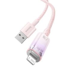 BASEUS Kabel za hitro polnjenje Baseus USB-A z Lightning Explorer Series 1 m, 2,4 A (roza)