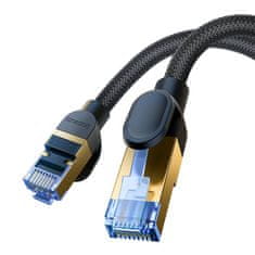 BASEUS Cat 7 pleteni omrežni kabel Baseus Ethernet RJ45, 10Gbps, 20m (črn)