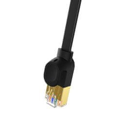 BASEUS Baseus Cat 7 UTP Ethernet RJ45 Cable Flat 2 m črna