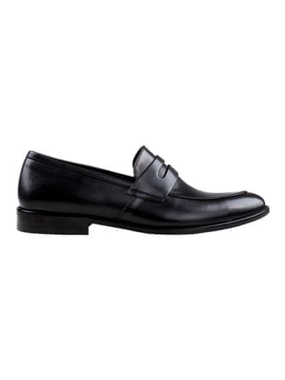 Duo men Moške penny loafers mokasinke alessio črna