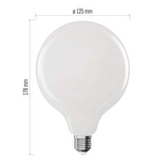 Emos LED žarnica Filament G125 / E27 / 11 W (100 W) / 1521 lm / Toplo bel