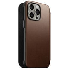 Nomad Modern Leather Folio, brown - iPhone 15 Pro Max