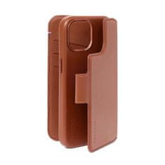 Decoded Leather Detachable Wallet, tan - iPhone 15 Plus