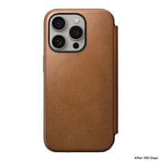 Nomad Modern Leather Folio, english tan - iPhone 15 Pro