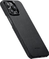 Pitaka MagEZ 4 1500D case, black/grey twill - iPhone 15 Pro