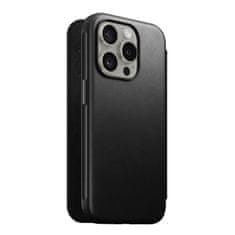 Nomad Modern Leather Folio, black - iPhone 15 Pro