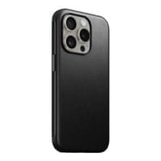 Nomad Modern Leather Case, black - iPhone 15 Pro