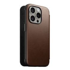 Nomad Modern Leather Folio, brown - iPhone 15 Pro