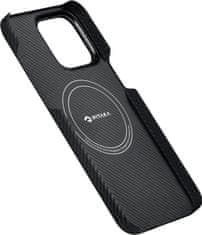 Pitaka MagEZ 4 600D case, black/grey twill - iPhone 15 Pro Max