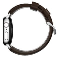 Nomad aditional Band, silver/brown - AW Ula 2/1 (49mm) 9/8/7 (45mm)/6/SE/5/4 (44mm)/3/2/1 (42mm)