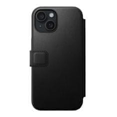 Nomad Modern Leather Folio, black - iPhone 15