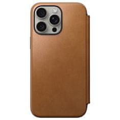 Nomad Modern Leather Folio, english tan - iPhone 15 Pro Max