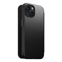 Nomad Modern Leather Folio, black - iPhone 15