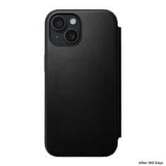 Nomad Modern Leather Folio, black - iPhone 15