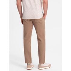 OMBRE Moške športne hlače V2 OM-PABS-0206 rjave barve MDN125196 XL