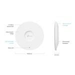 TP-Link WiFi usmerjevalnik EAP683 UR stropni AP WiFi 6, 1x 2,5GLan, 2,4/5 GHz, AX6000, brez PoE adapterja, Omada SDN