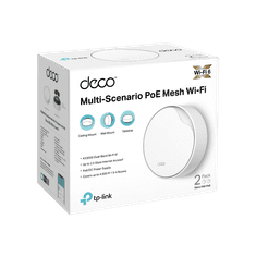 TP-Link Usmerjevalnik WiFi Deco X50-PoE(1 paket) WiFi 6, 1x 2,5GLAN, 1x GLan s PoE, 2,4/ 5GHz AX3000