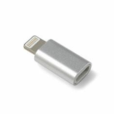 Reverse Povratni adapter Lightning v Micro USB srebrn