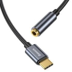 BASEUS Baseus L54 USB-C + 3,5 mm mini jack avdio adapter (siv)