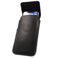 Nexeri Usnjeni pasni ovratnik Vertikalno odpiranje denarnice Nexeri Flap Leather SAMSUNG GALAXY S20 ULTRA / S21 ULTRA / OPPO A98 5G / REDMI 12 black